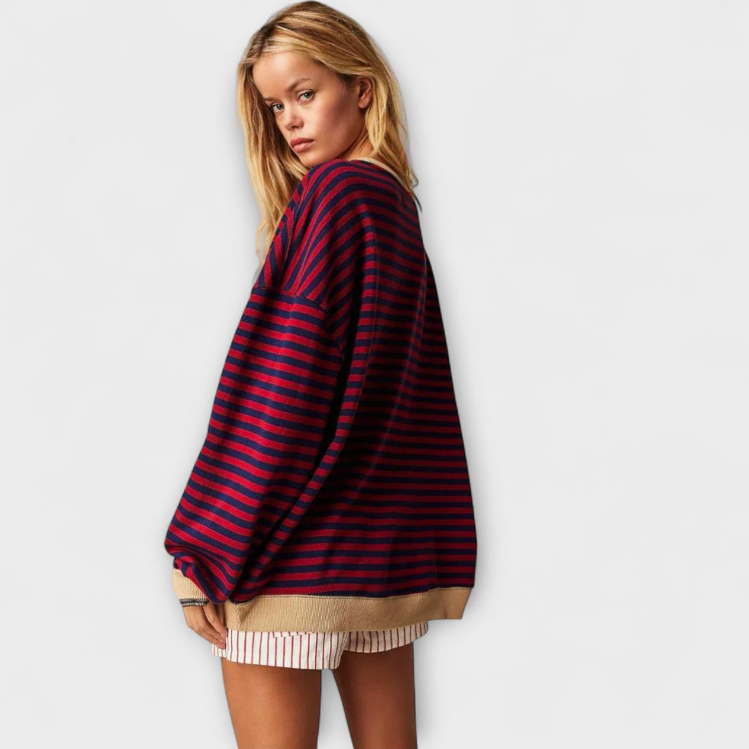 Mary - Gestreepte Oversize-Trui