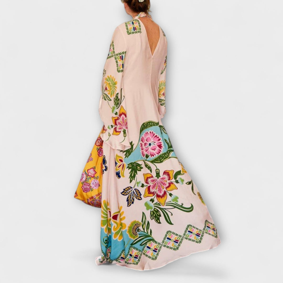 Lisa - Elegante Maxikleid met bloemendruk en vloeiend ontwerp
