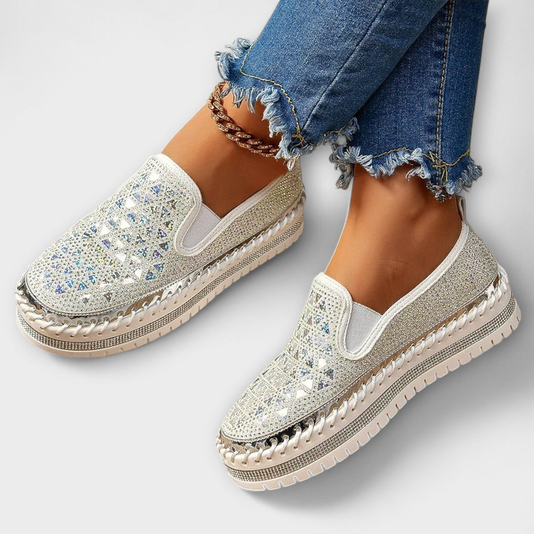Vada – Slippers bezet met strassstenen