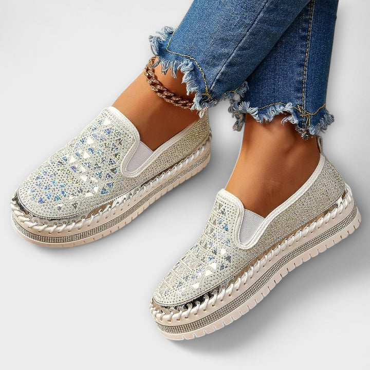 Vada – Slippers bezet met strassstenen