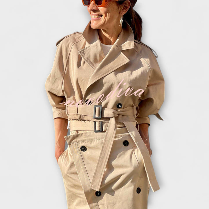 Lyra - Elegante Midi-jack met Rok en Zakken