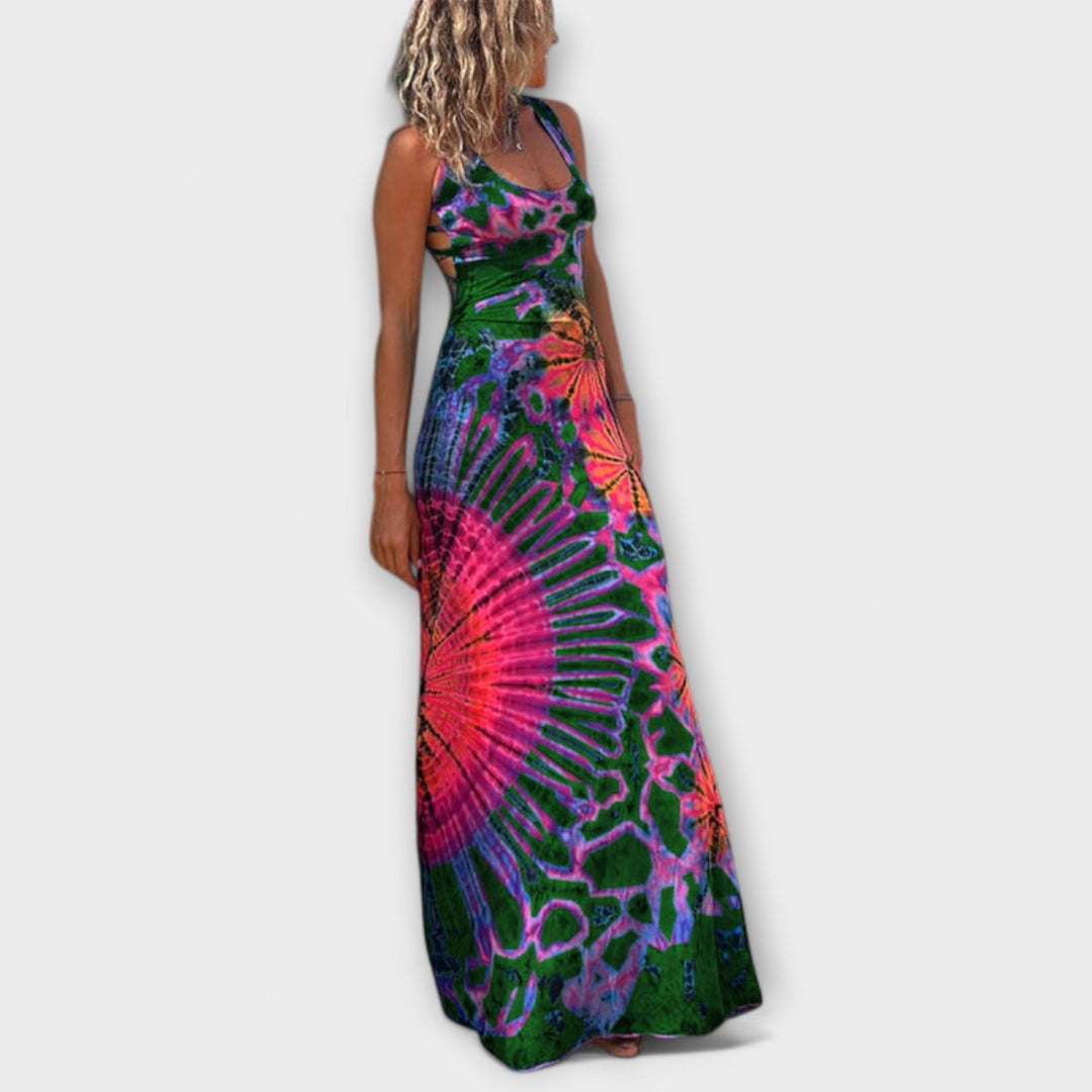 Ronja - La Bamba Tie-Dye Print Maxikleed