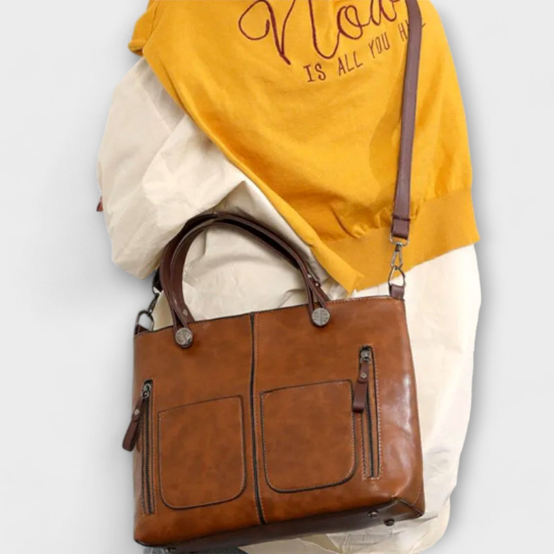 Kristel | Leren shopper voor dames