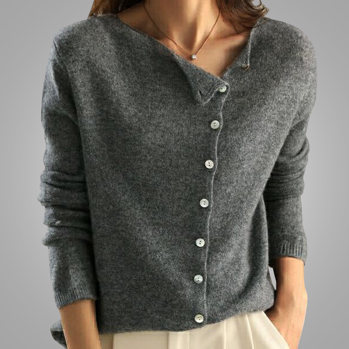 Thalia | Cardigan met V-hals en knopen voor dames