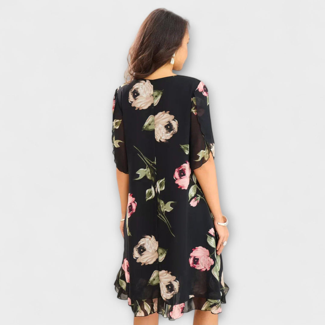 Melin - Elegante Chiffonjurk