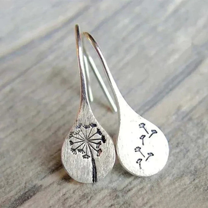 Elegante oorbellen in Dandelion-bladontwerp