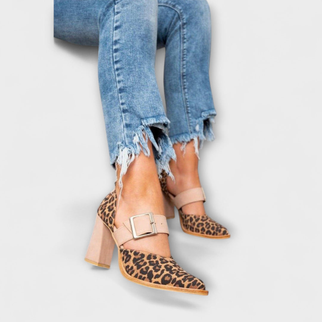 Avano - Leoparden-sandalen met hak