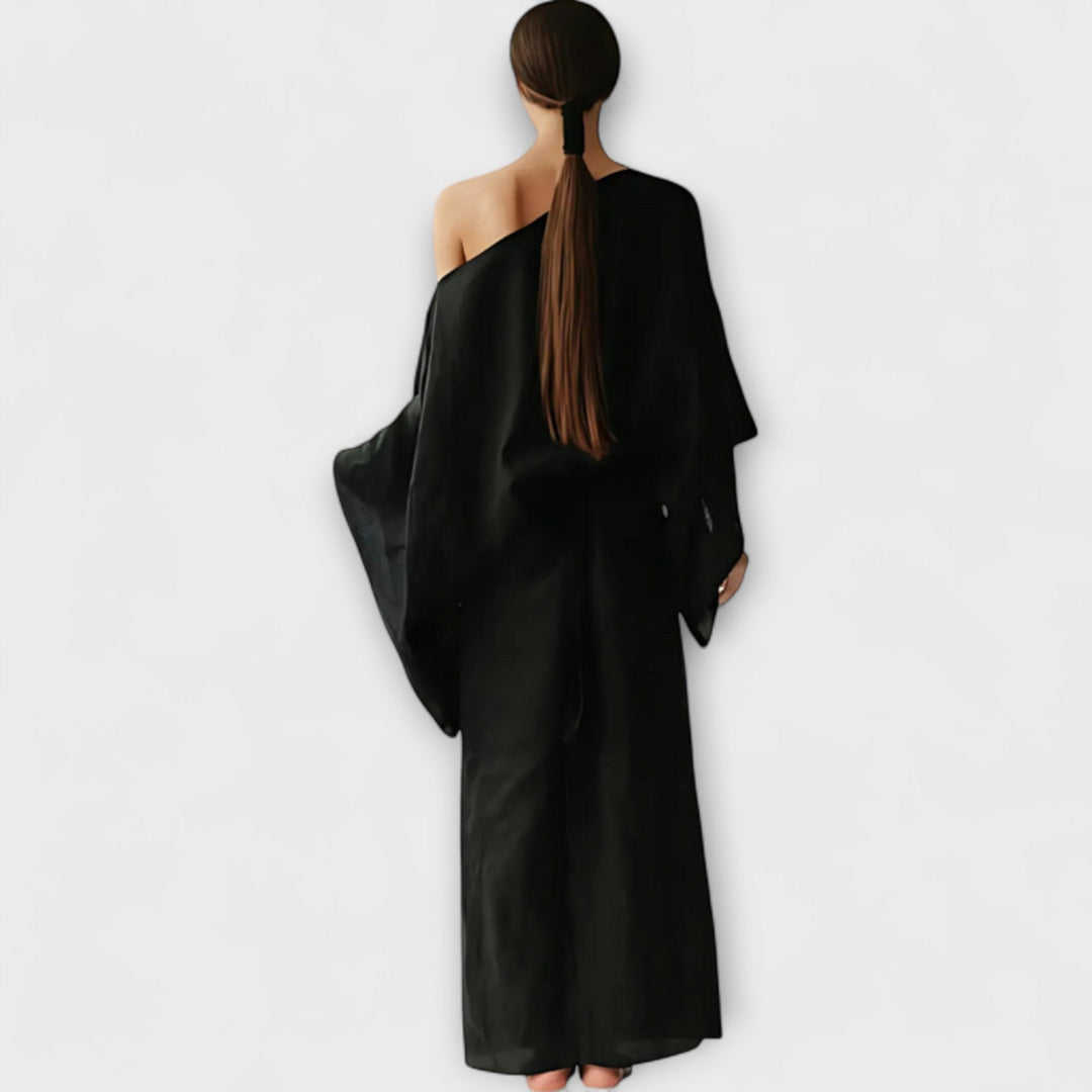 Dana - Kimono jurk van linnen en katoen