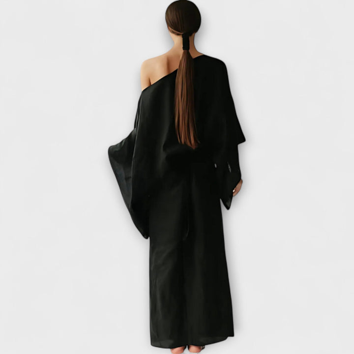 Dana - Kimono jurk van linnen en katoen