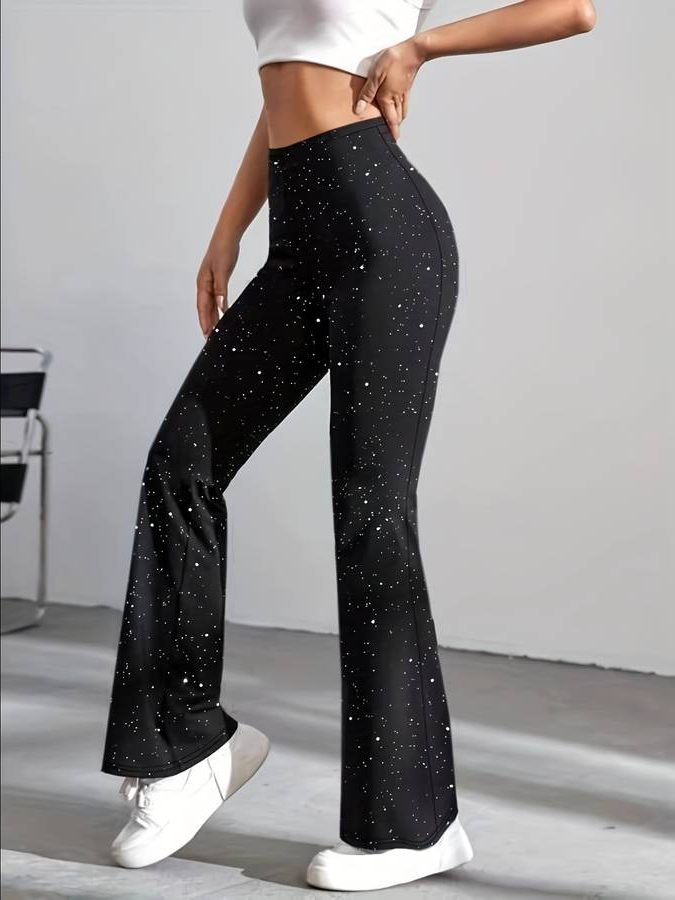 Fiammetta | Glitter flared broek voor dames