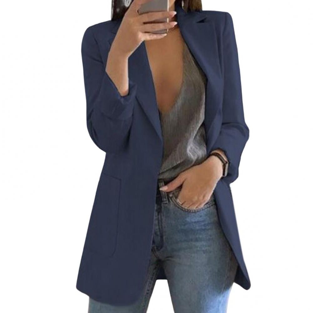 Fiorella | Oversized blazer met paspelzakken voor dames
