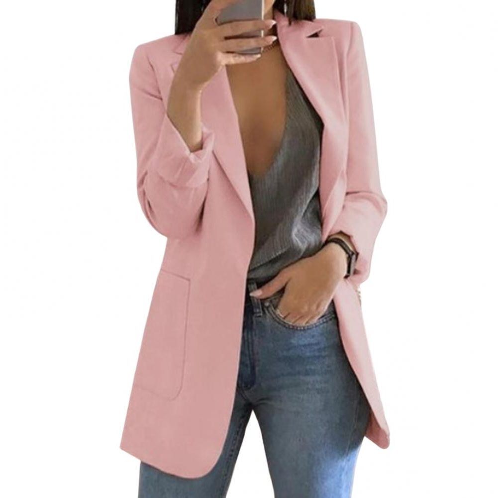 Fiorella | Oversized blazer met paspelzakken voor dames