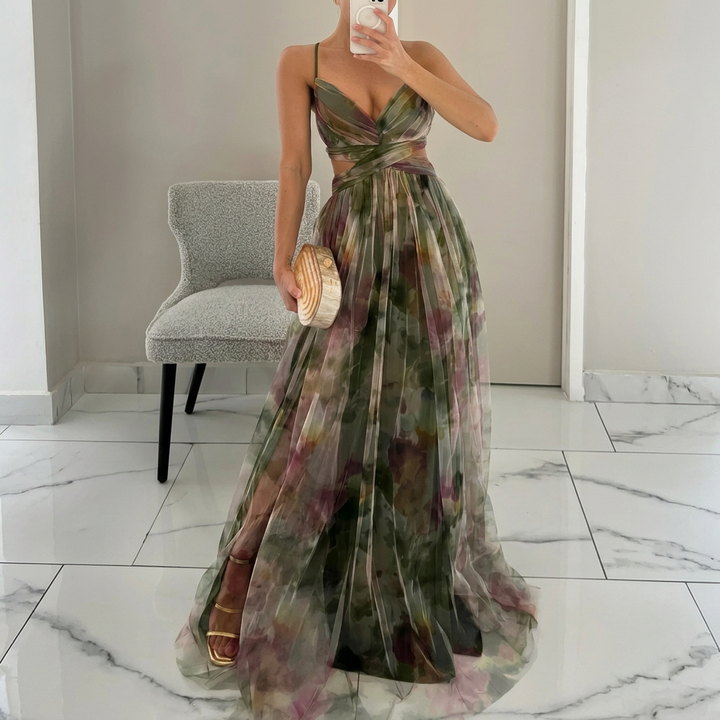 Margarida - Maxijurk met Bloemenprint