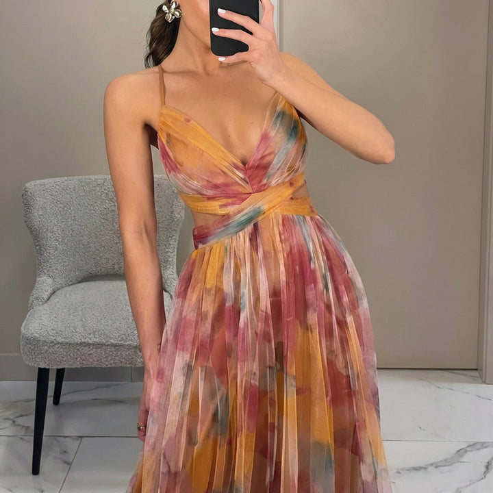 Margarida - Maxijurk met Bloemenprint