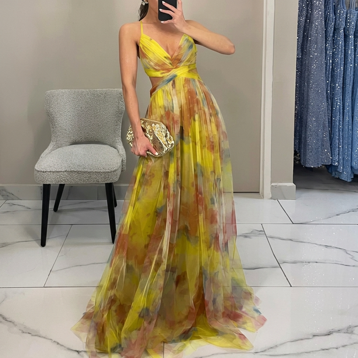 Margarida - Maxijurk met Bloemenprint
