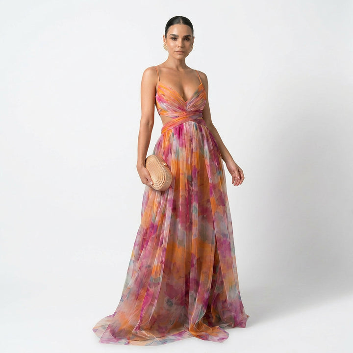 Margarida - Maxijurk met Bloemenprint