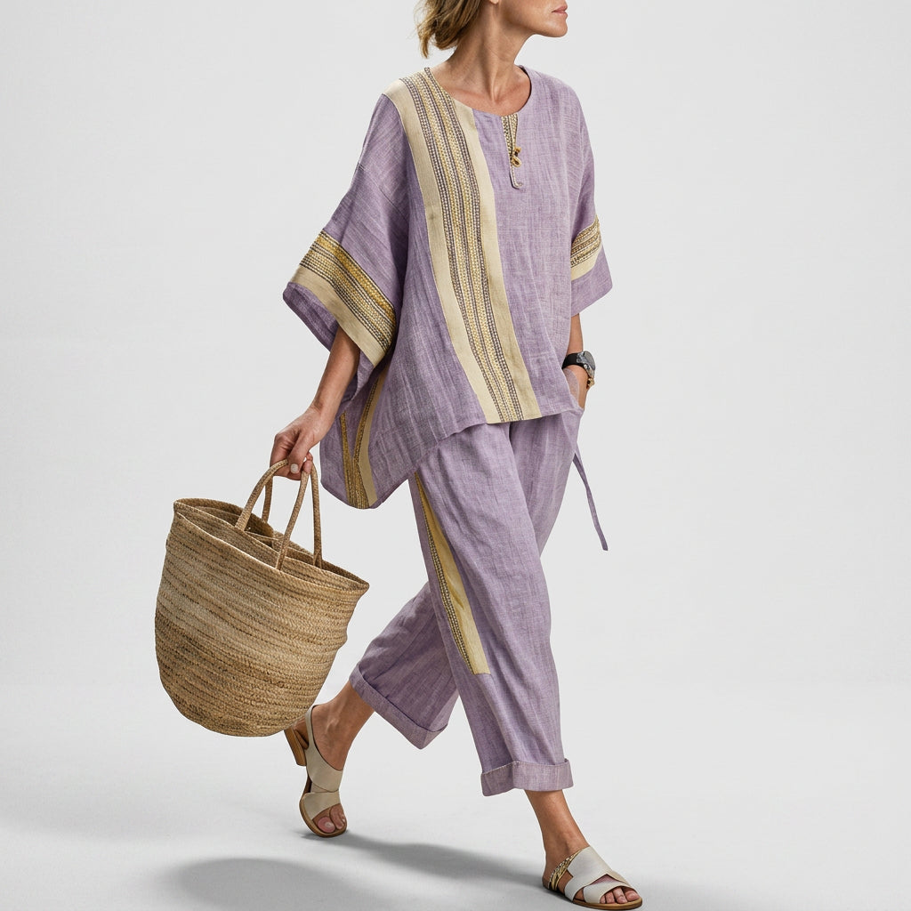 Lorena - Boho-Linnen- en Bamboeset