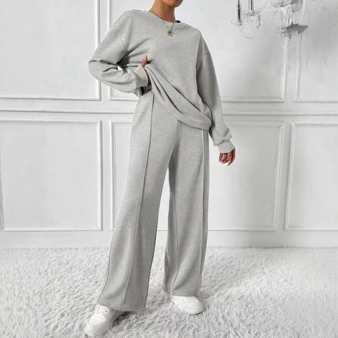 Hanne | Set met oversized sweater en broek met hoge taille voor dames