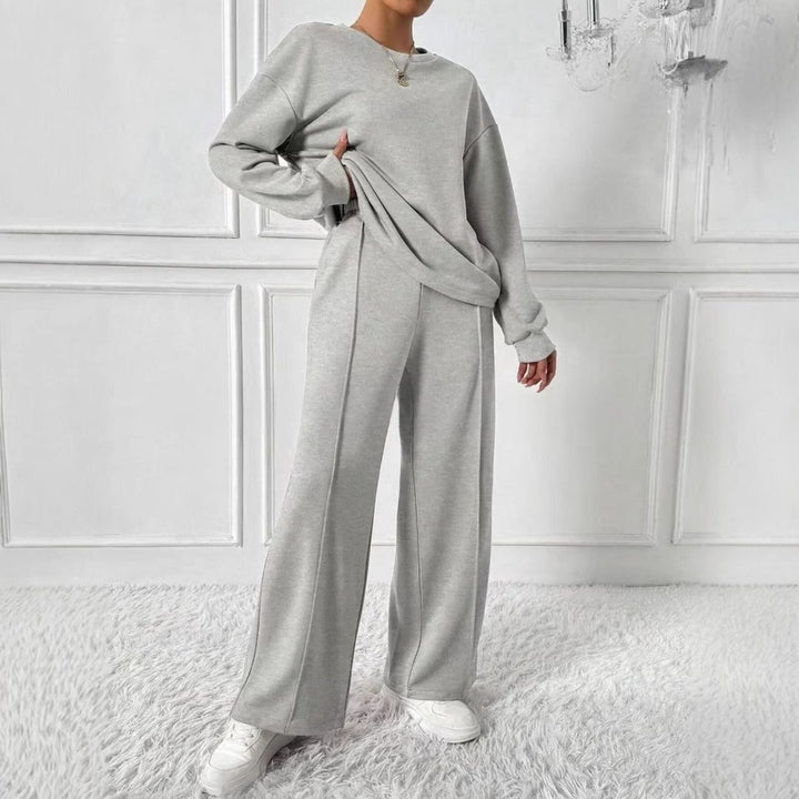 Hanne | Set met oversized sweater en broek met hoge taille voor dames