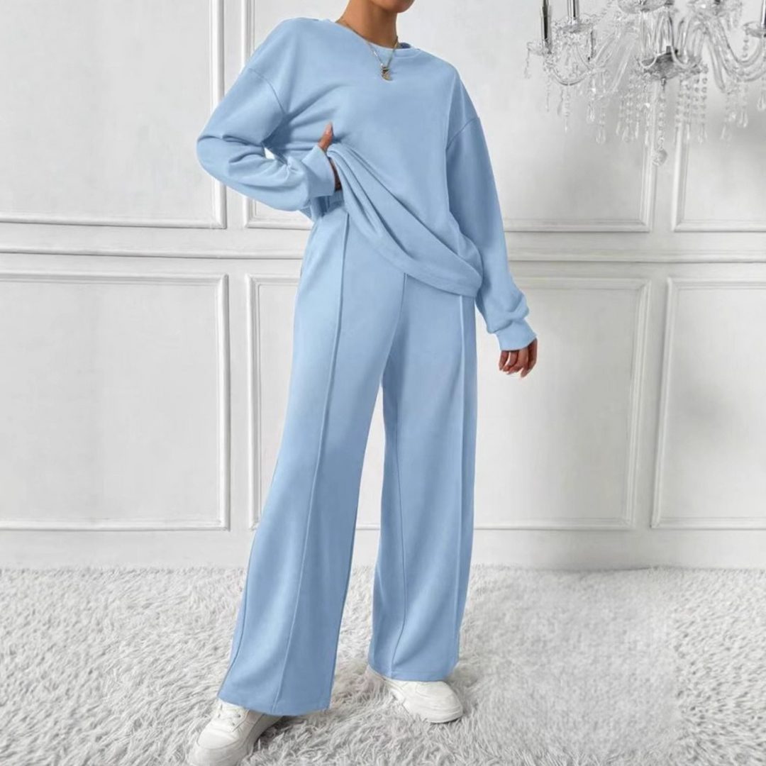 Hanne | Set met oversized sweater en broek met hoge taille voor dames
