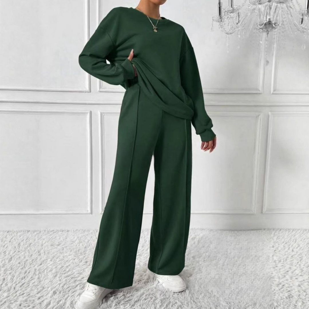 Hanne | Set met oversized sweater en broek met hoge taille voor dames