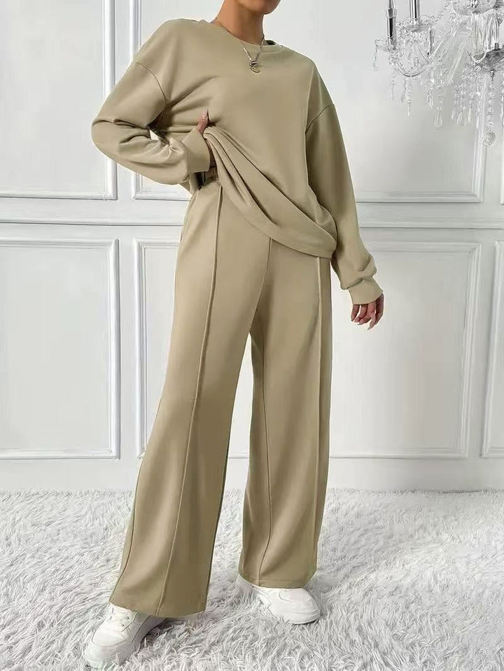Hanne | Set met oversized sweater en broek met hoge taille voor dames