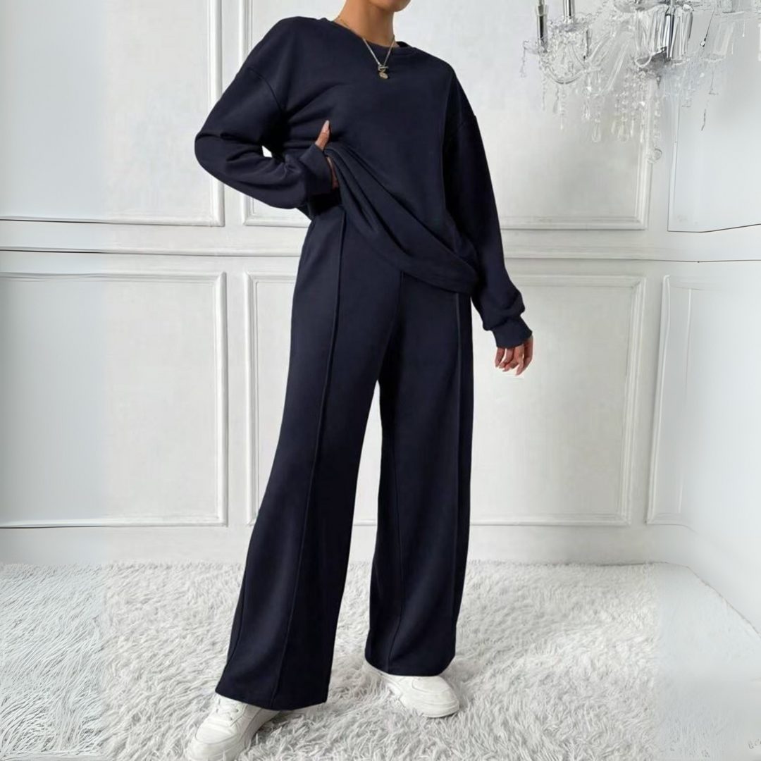 Hanne | Set met oversized sweater en broek met hoge taille voor dames