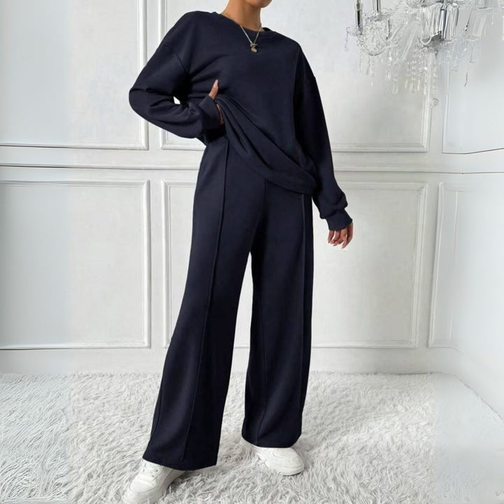 Hanne | Set met oversized sweater en broek met hoge taille voor dames