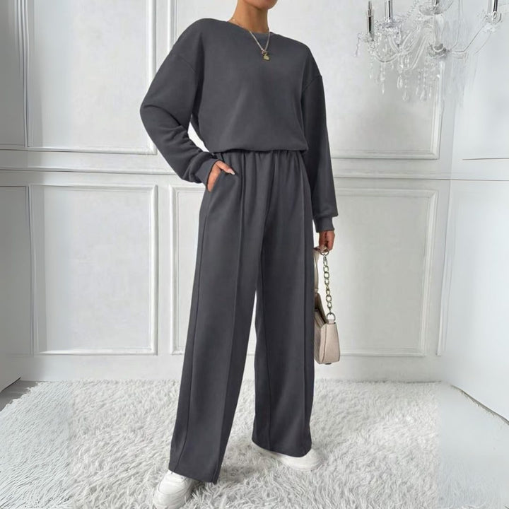 Hanne | Set met oversized sweater en broek met hoge taille voor dames