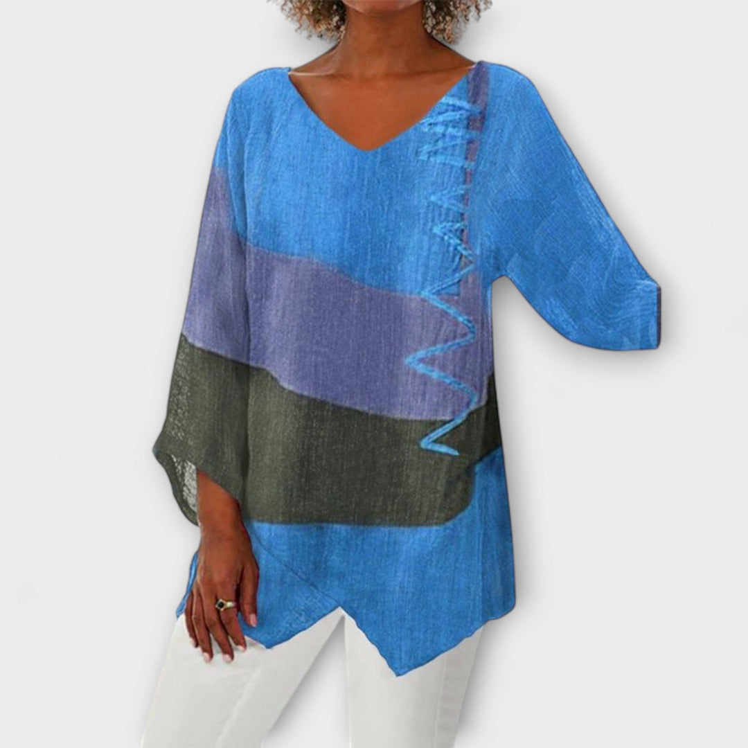 Chloe – Creatieve V-hals Tuniek