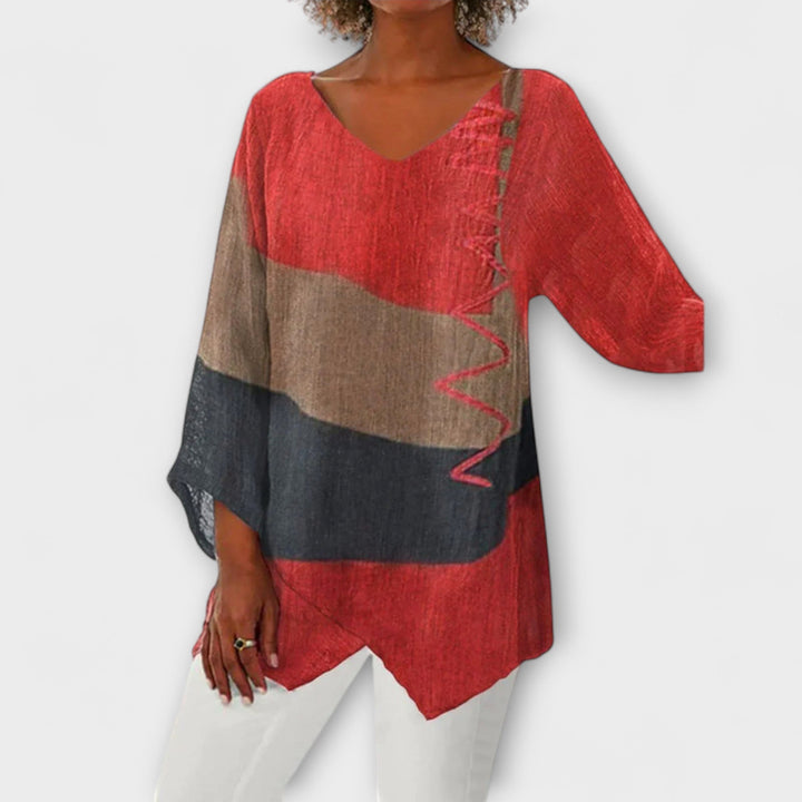 Chloe – Creatieve V-hals Tuniek