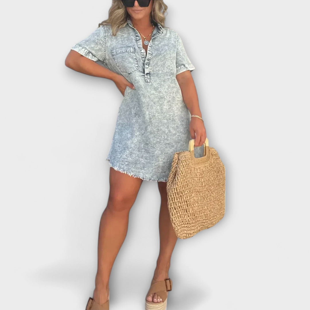 Vera - Casual Denim Hemdjurk