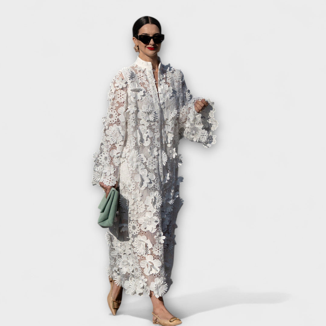 Yelira - Chic Witte Kantjurk