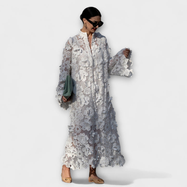 Yelira - Chic Witte Kantjurk