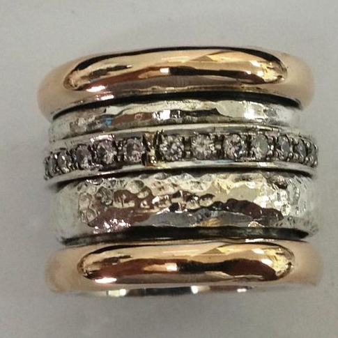 Vintage Goldring in dikke laag