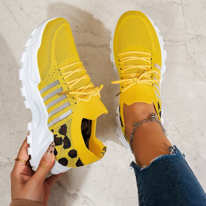 Hermance | Chunky mesh sneakers met veters voor dames