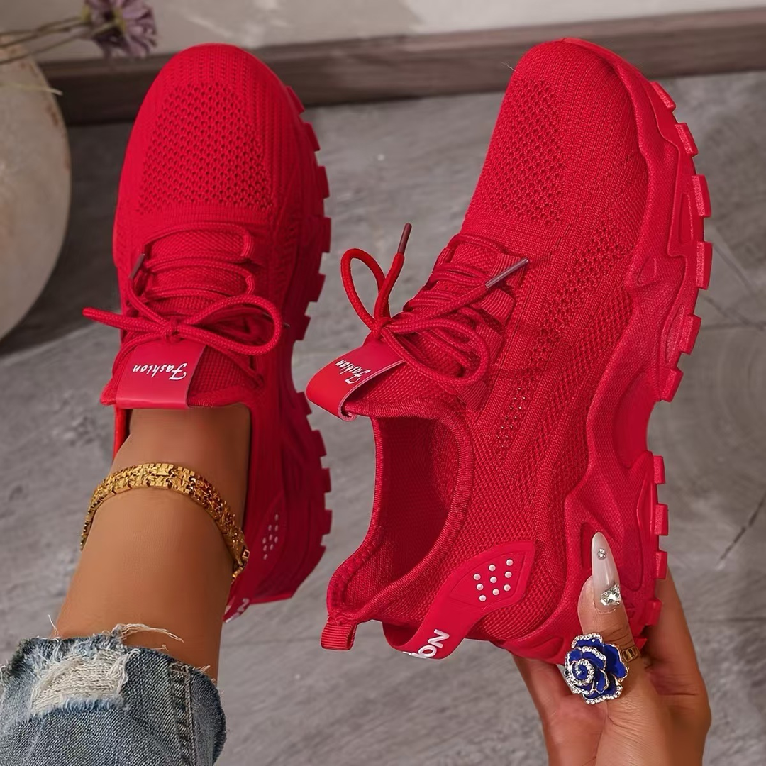 Hermance | Chunky mesh sneakers met veters voor dames