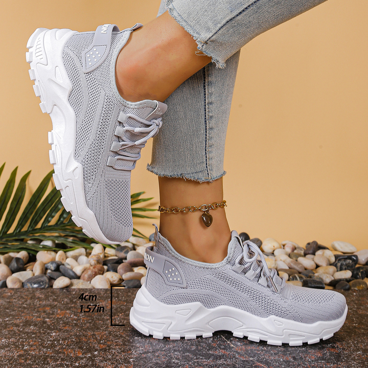 Hermance | Chunky mesh sneakers met veters voor dames