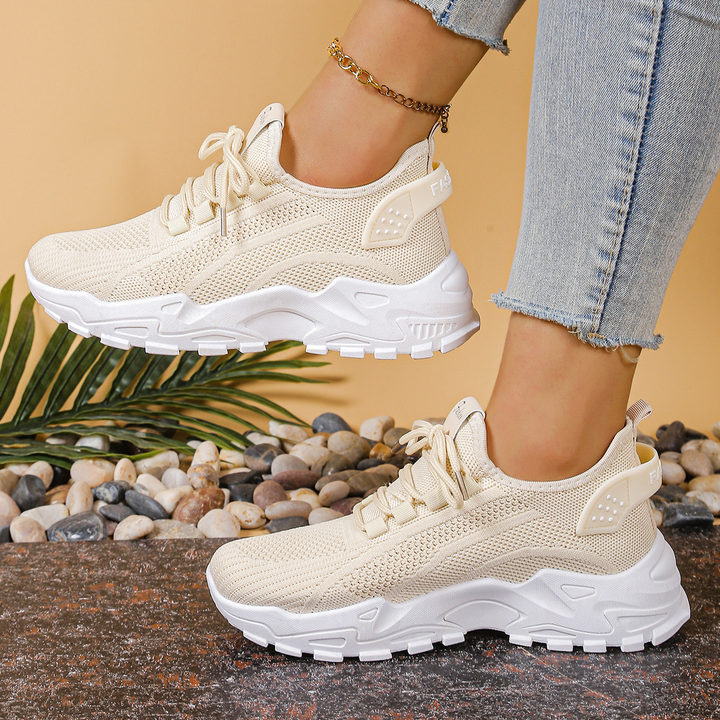 Hermance | Chunky mesh sneakers met veters voor dames