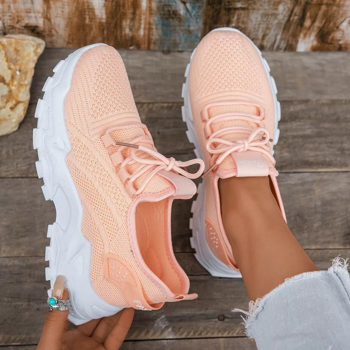 Hermance | Chunky mesh sneakers met veters voor dames