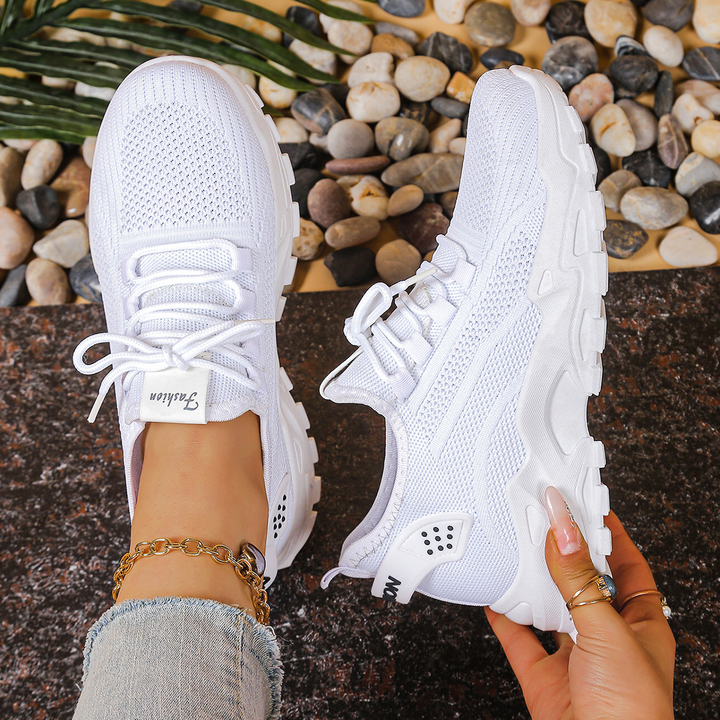 Hermance | Chunky mesh sneakers met veters voor dames