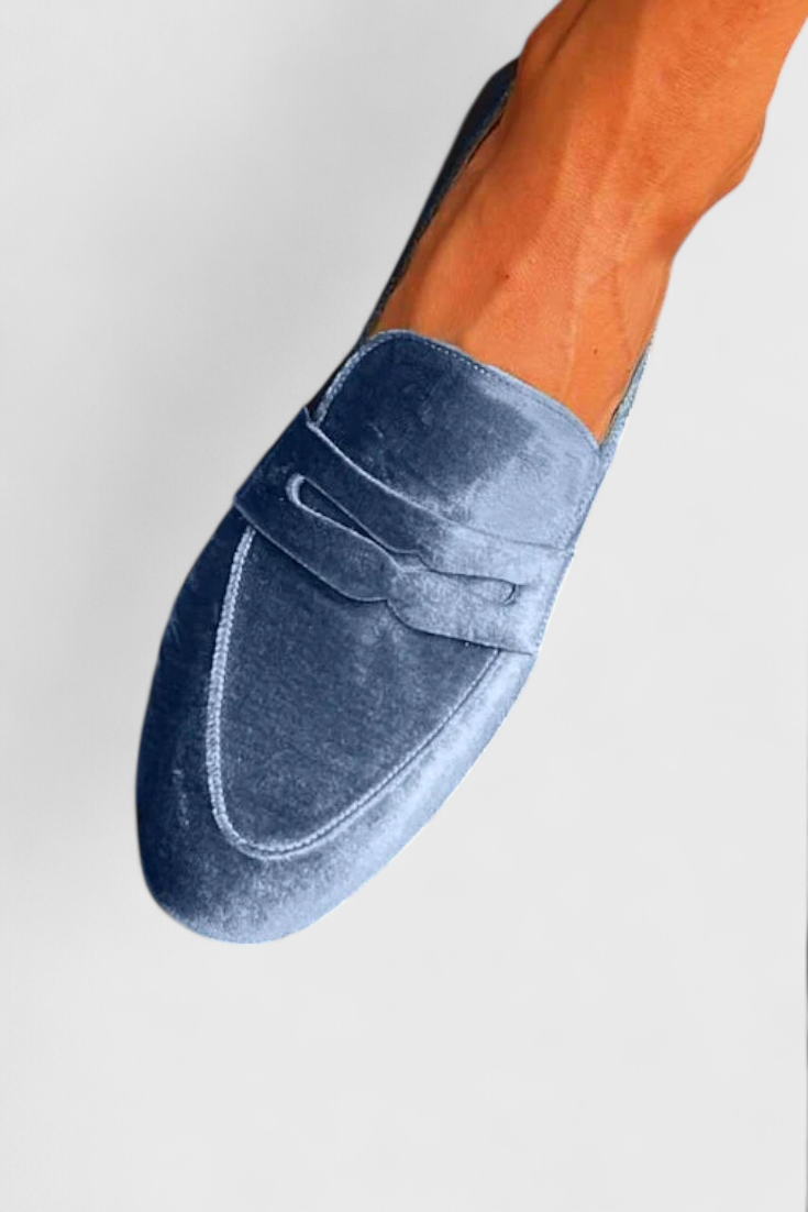 Maelle | Suède pennyloafers voor dames