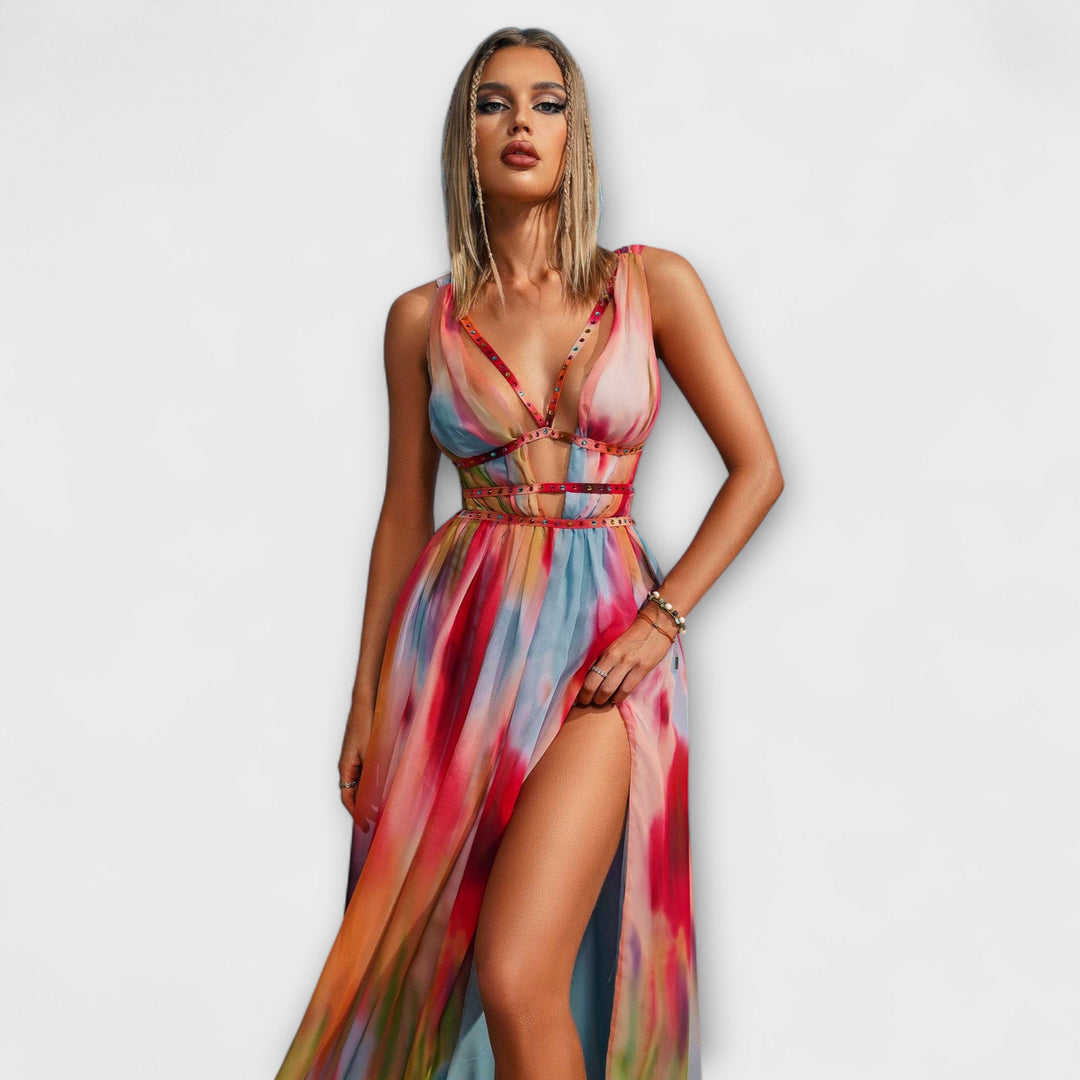 Freya - Geschilderde Maxidress