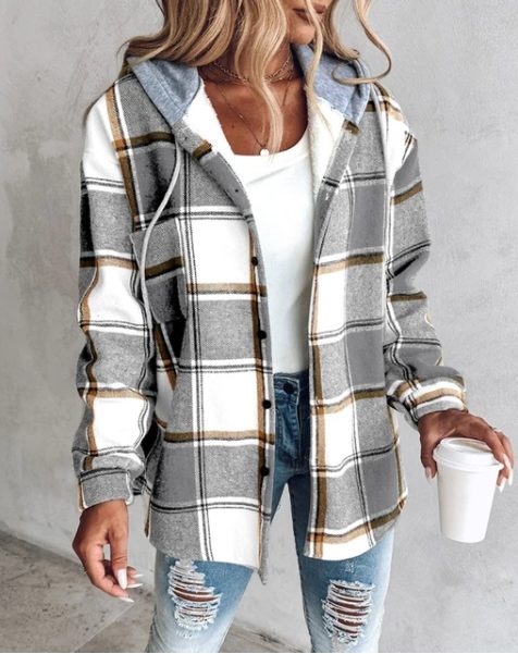 Kim | Geruit oversized overshirt voor dames