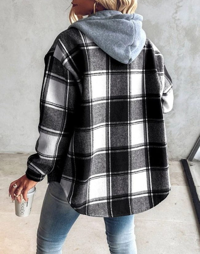 Kim | Geruit oversized overshirt voor dames