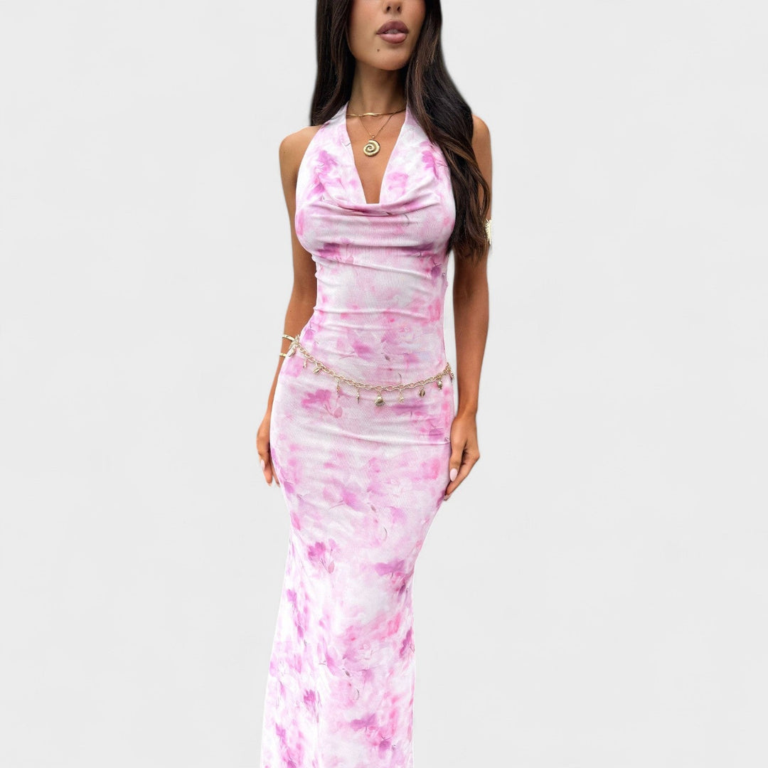 Mara - Roze Bloemen Jurk