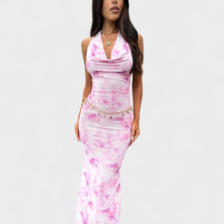 Mara - Roze Bloemen Jurk