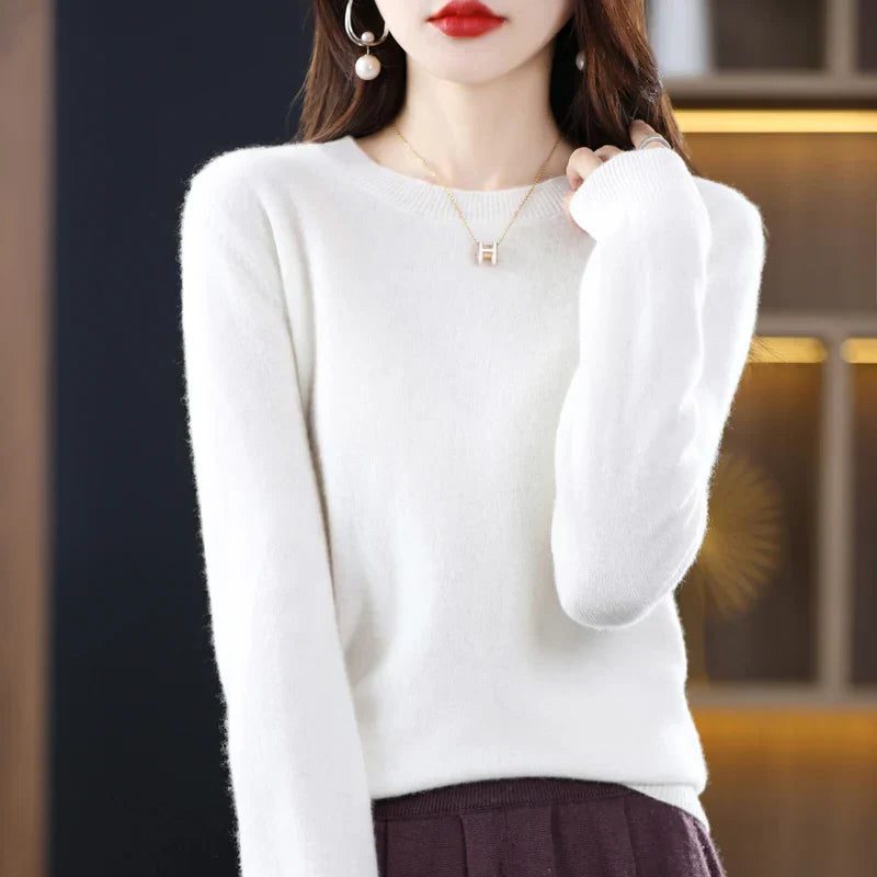 Lucetta | Kasjmier trui met ronde hals voor dames