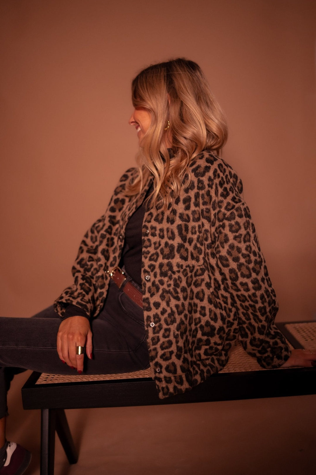 Emmaline | Bomberjack met luipaardprint voor dames