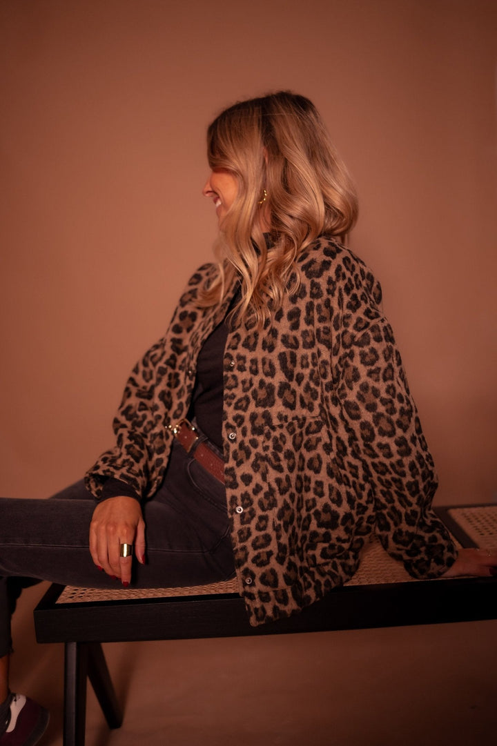 Emmaline | Bomberjack met luipaardprint voor dames